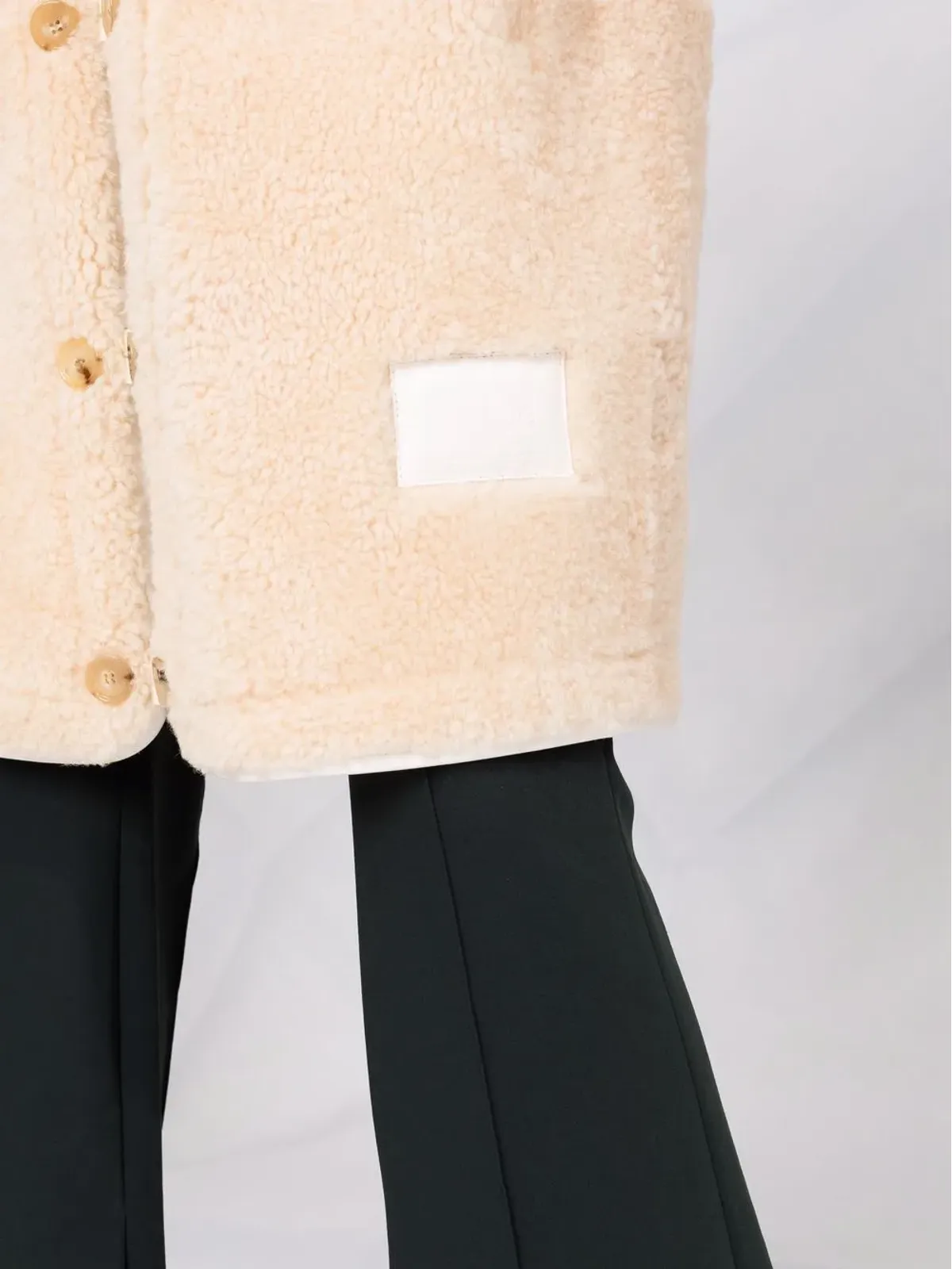 Chloé シングルブレスト シアリングコート - 画像5