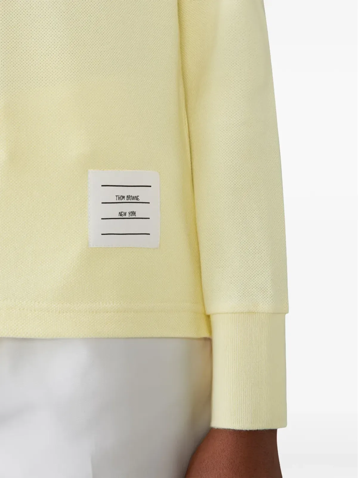 Thom Browne 4-Bar ロングスリーブ ポロトップ - 画像4