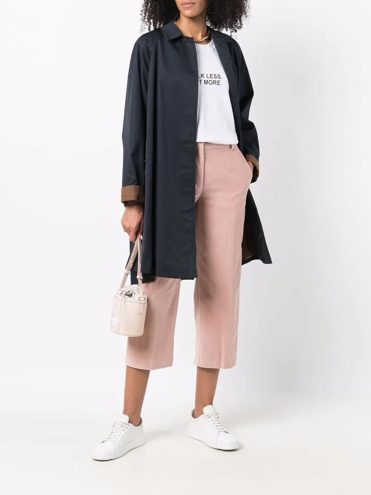 Burberry Pre-Owned 2000s ストレートレッグ クロップドパンツ ピンク - 画像2