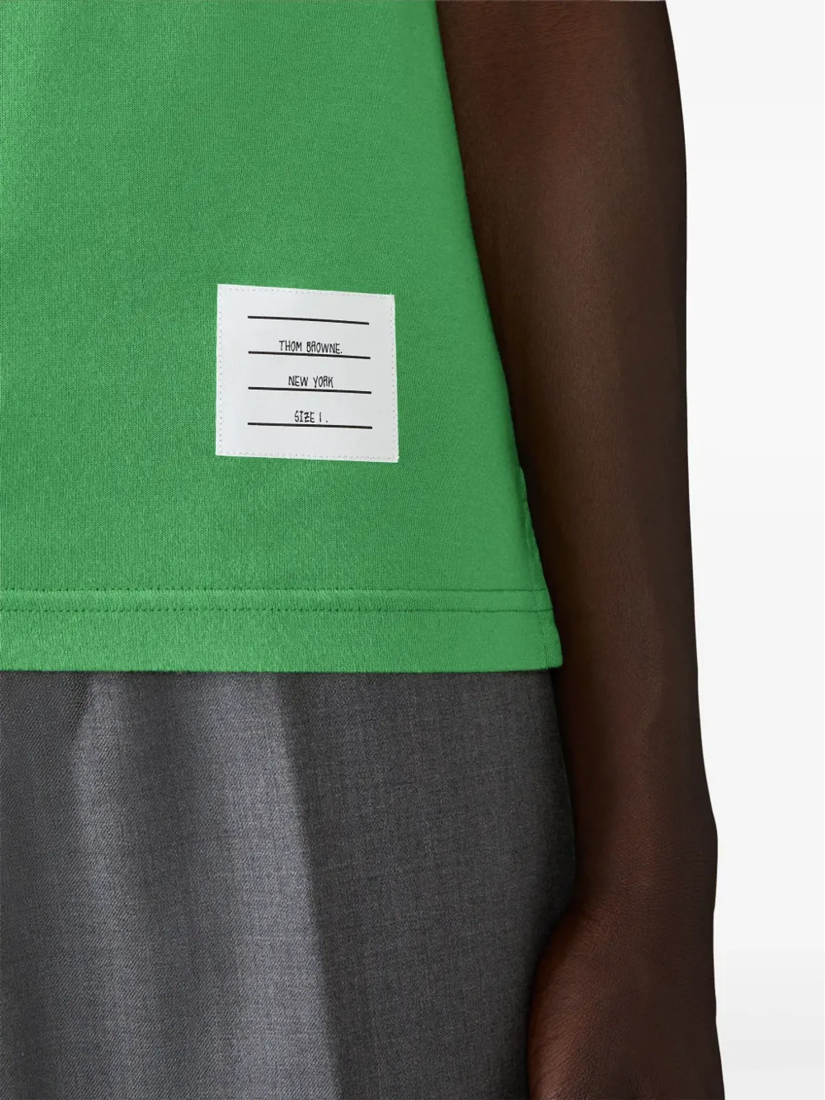 Thom Browne 4バー ラウンドネック Tシャツ - グリーン - 画像5