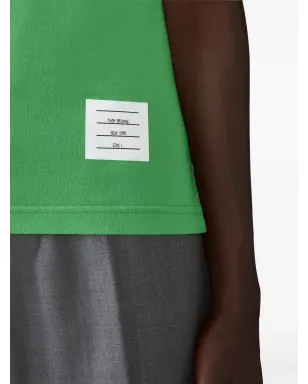 Thom Browne 4バー ラウンドネック Tシャツ - グリーン - サムネイル5