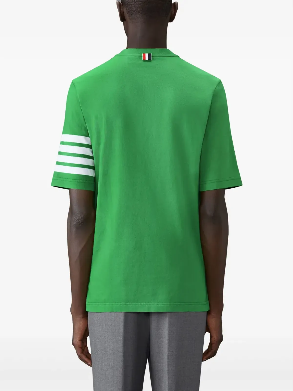 Thom Browne 4バー ラウンドネック Tシャツ - グリーン - 画像4