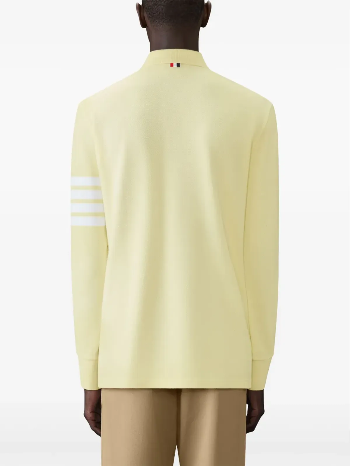 Thom Browne 4-Bar 長袖ポロシャツ - 画像4