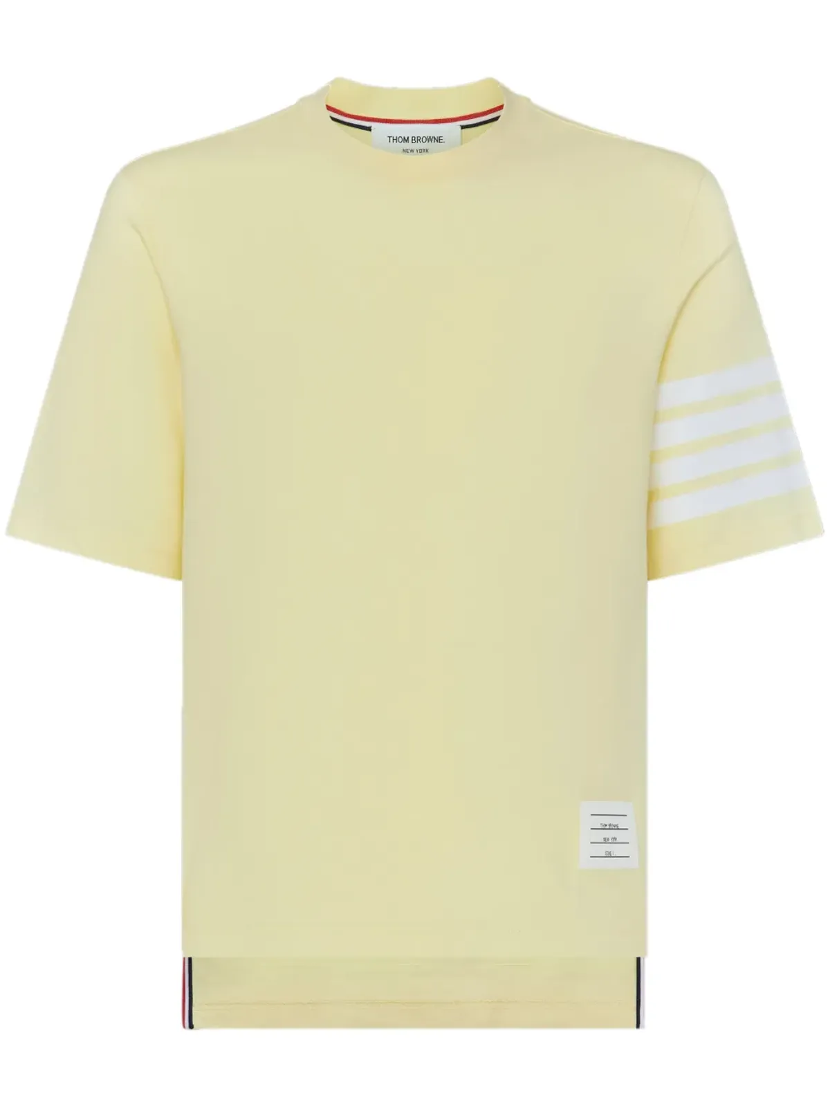 Thom Browne 4-Bar ショートスリーブ Tシャツ - Yellow - 画像1