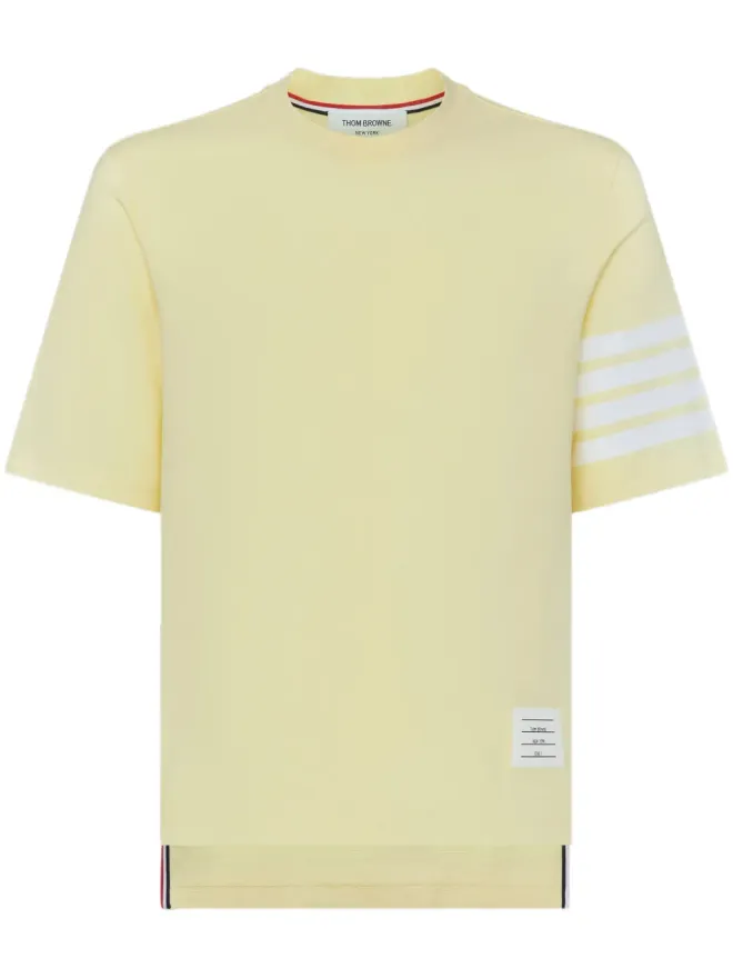 Thom Browne Thom Browne 4-Bar ショートスリーブ Tシャツ - Yellowの商品画像