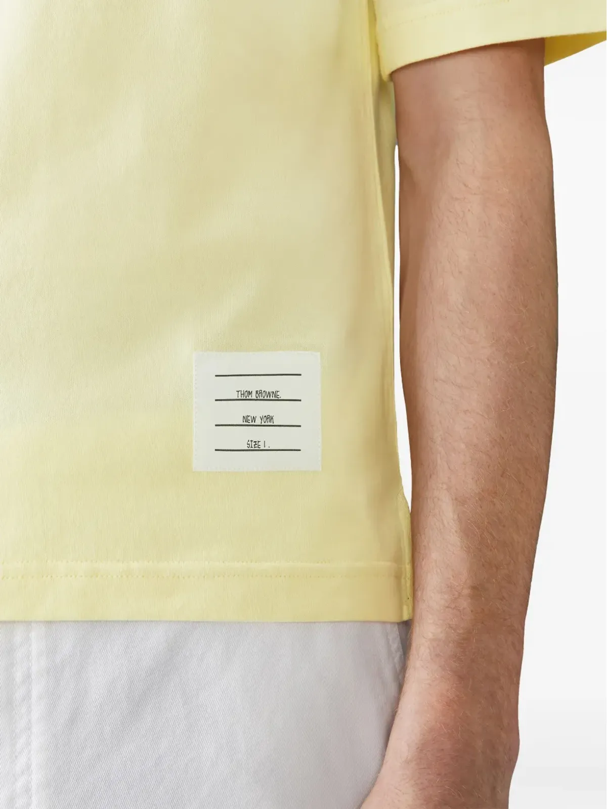 Thom Browne 4-Bar ショートスリーブ Tシャツ - Yellow - 画像5