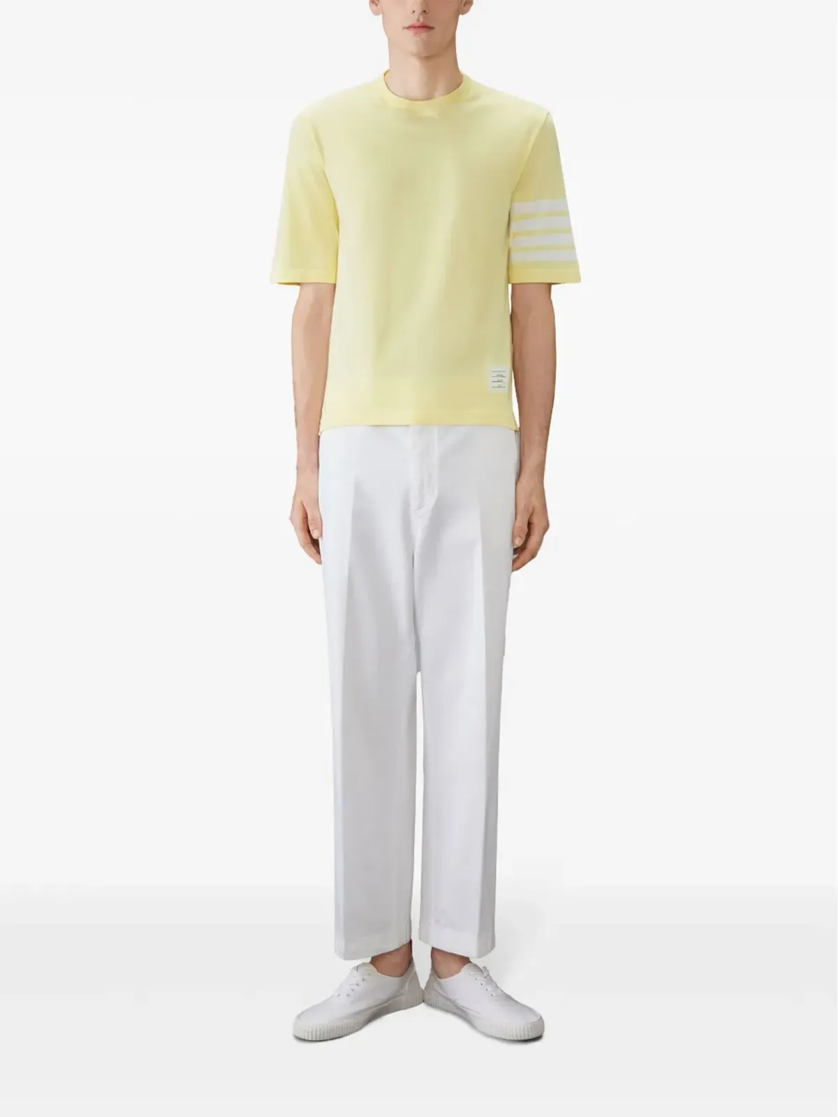 Thom Browne 4-Bar ショートスリーブ Tシャツ - Yellow - 画像2