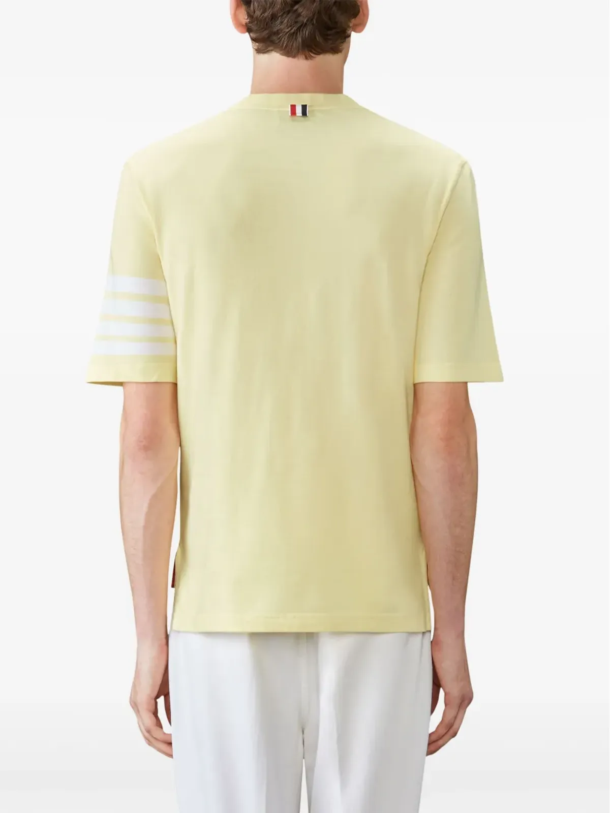 Thom Browne 4-Bar ショートスリーブ Tシャツ - Yellow - 画像4