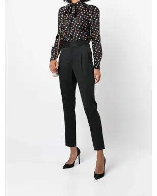 Saint Laurent 花柄プリント長袖ブラウス - サムネイル2