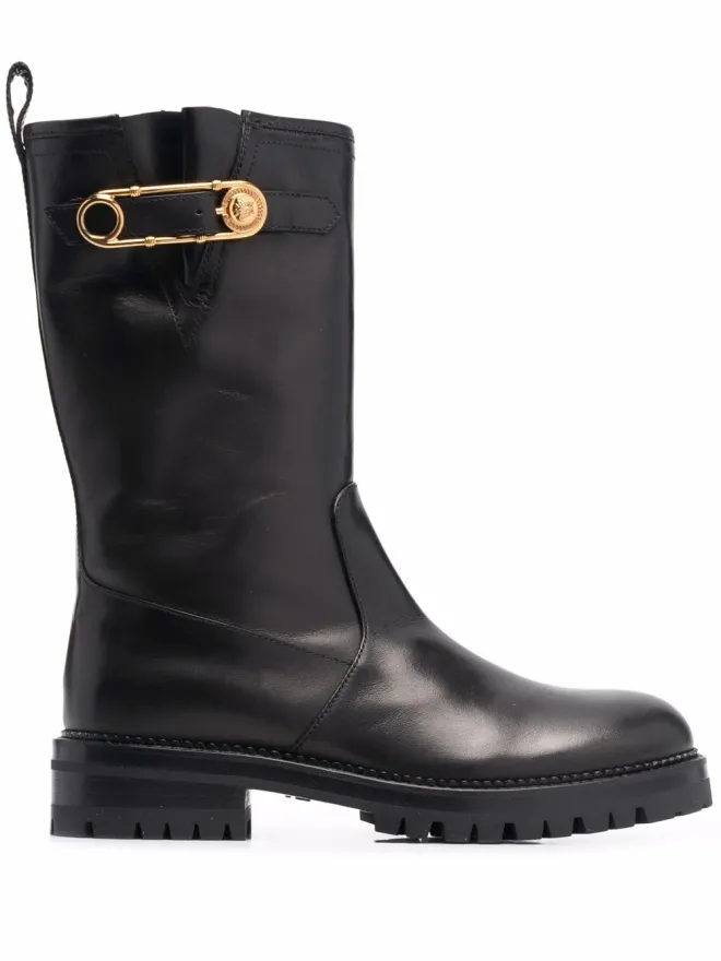 VERSACE Versace セーフティピン ミッドカーフ ブーツの商品画像