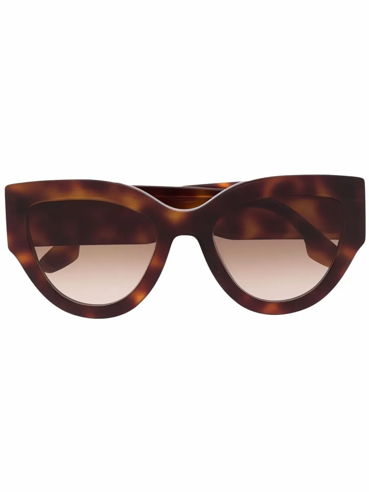 Victoria Beckham Eyewear べっ甲柄キャットアイサングラス（ブラウン） - 画像1