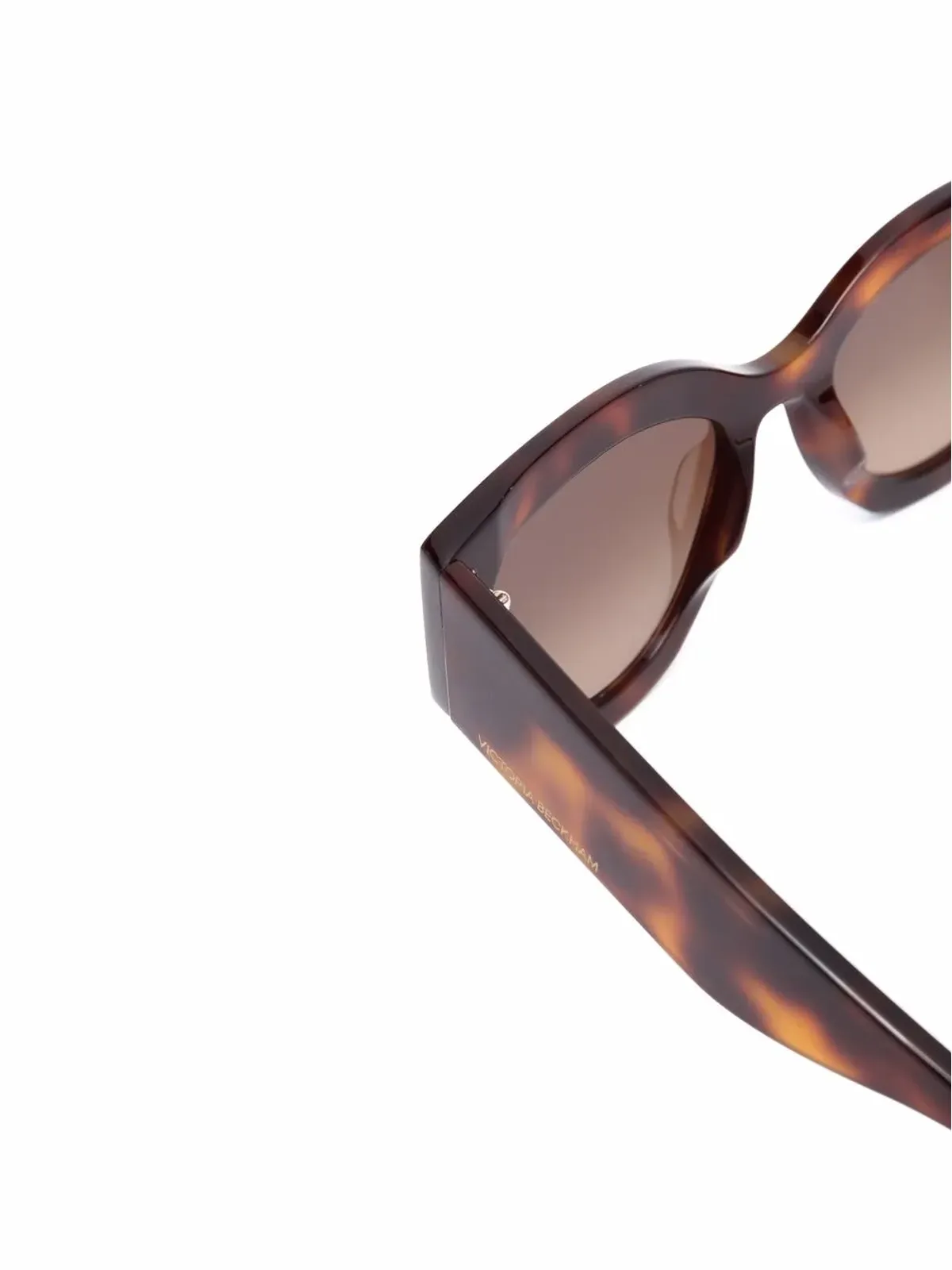 Victoria Beckham Eyewear べっ甲柄キャットアイサングラス（ブラウン） - 画像3