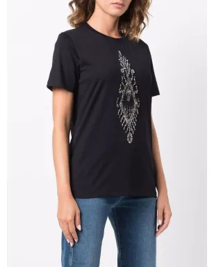 DONDUP ビーズ装飾コットンTシャツ ブラック - サムネイル3