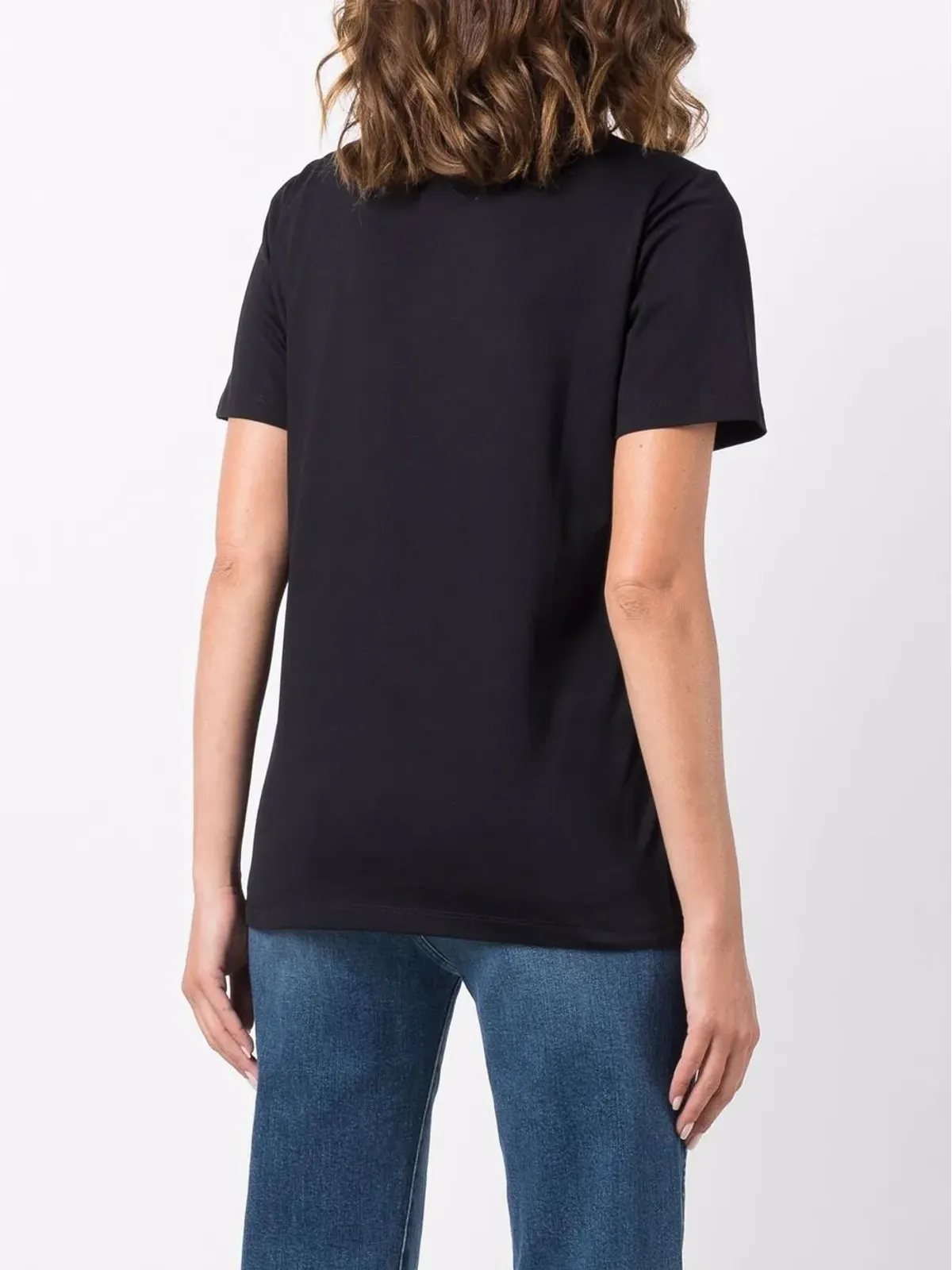 DONDUP ビーズ装飾コットンTシャツ ブラック - 画像4