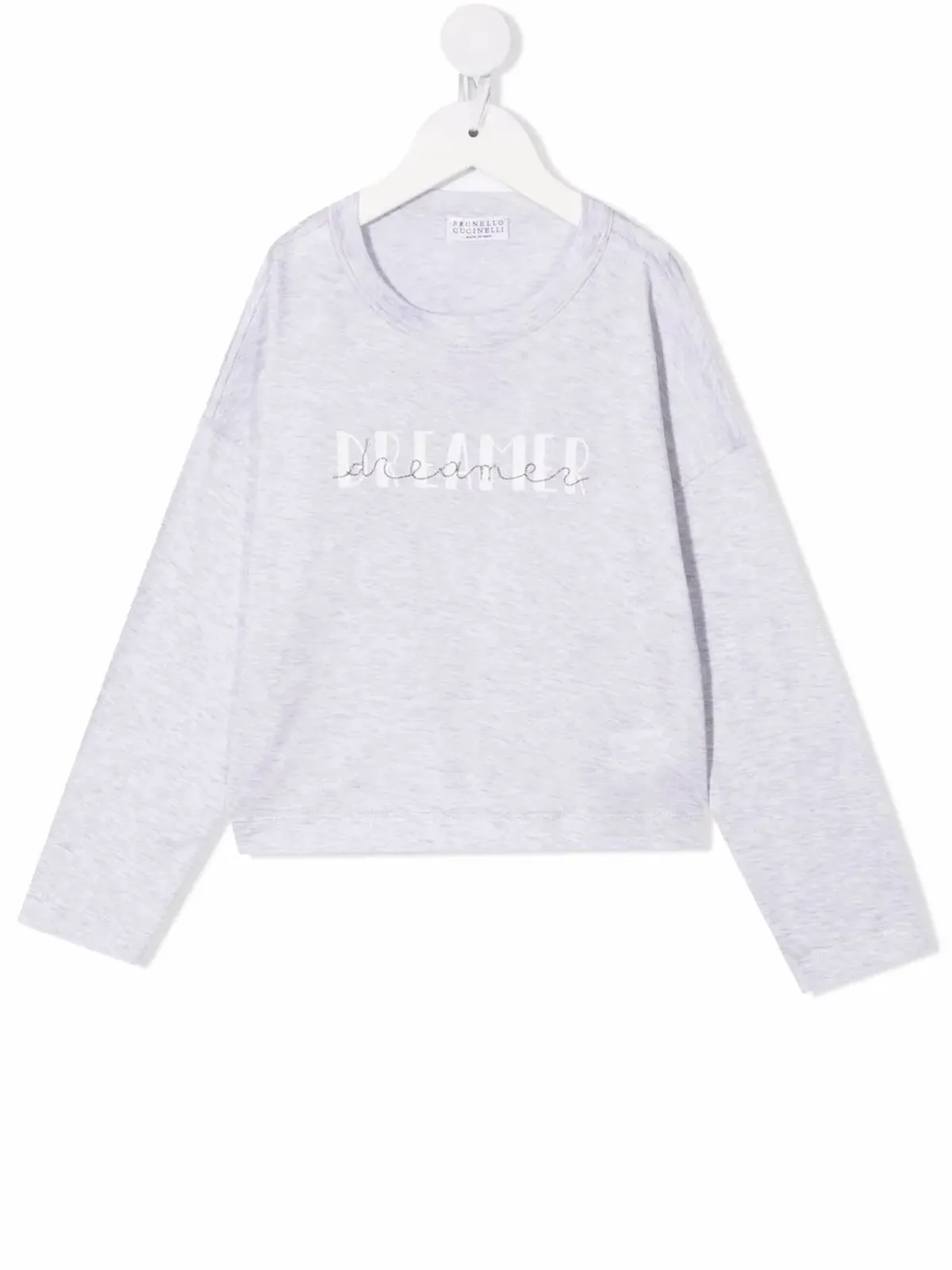 Brunello Cucinelli Kids ドリーマー プリント コットン スウェットシャツ - 画像1