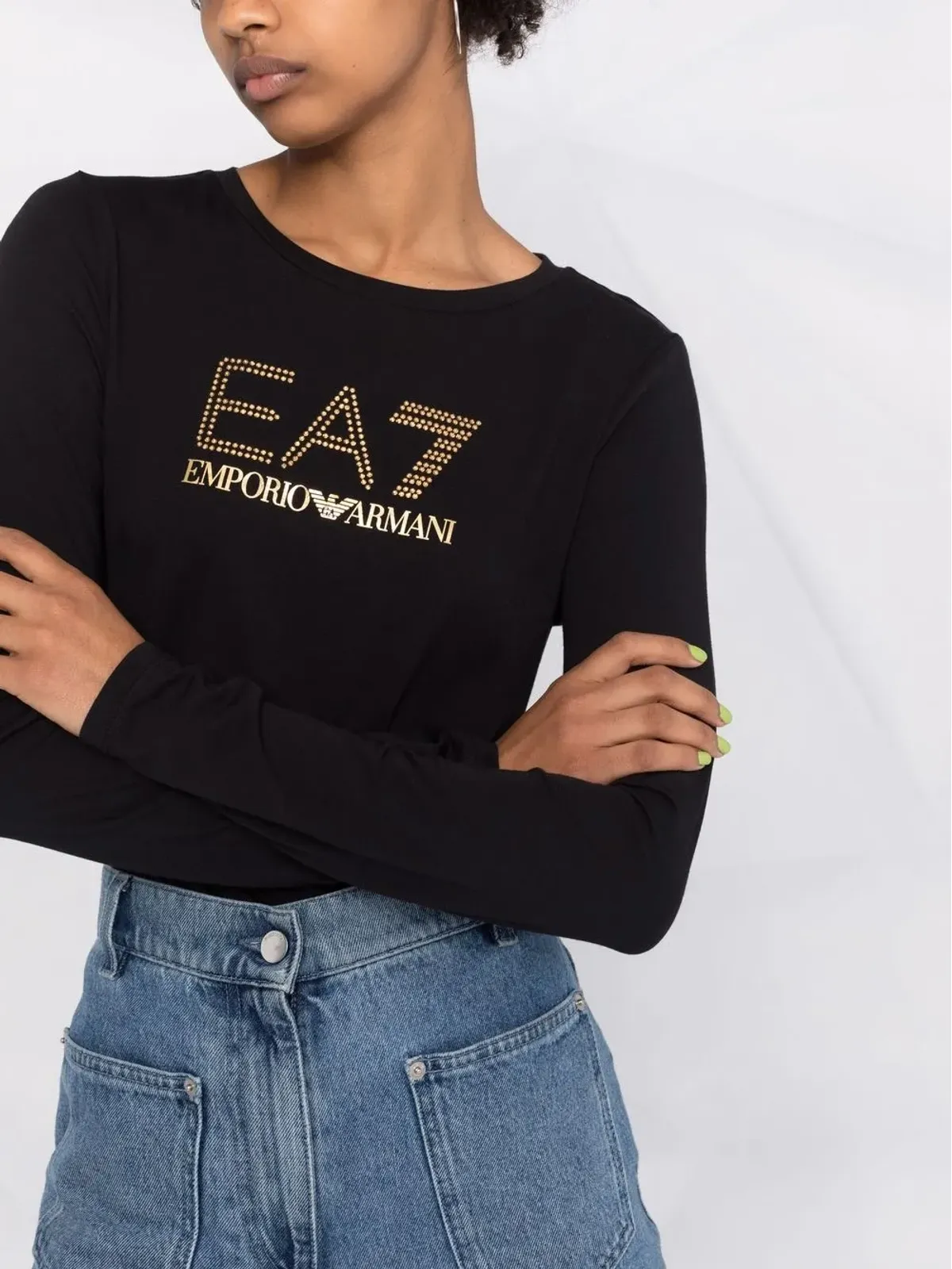 Ea7 Emporio Armani ジェムロゴ ラウンドネック Tシャツ - 画像3