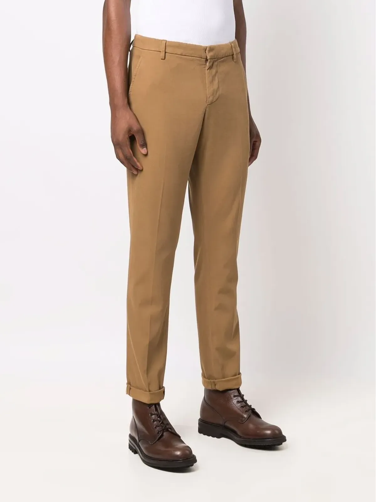 DONDUP クロップド・テーパード・チノパンツ - ブラウン - 画像3