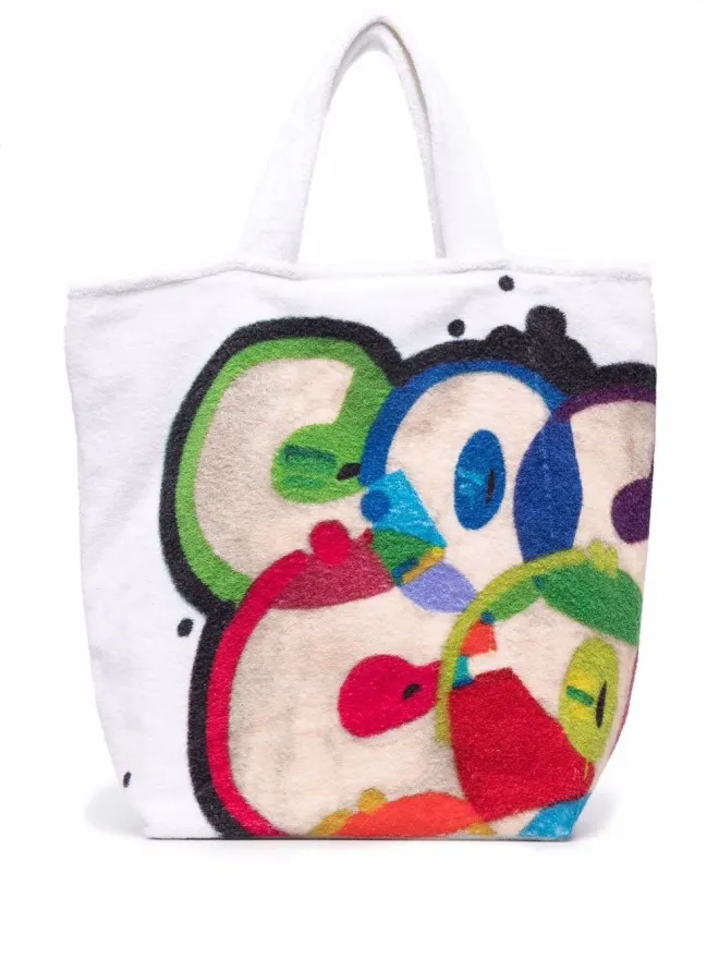 CHANEL Pre-Owned CHANEL Pre-Owned 2020s large logo beach set - Whiteの商品画像