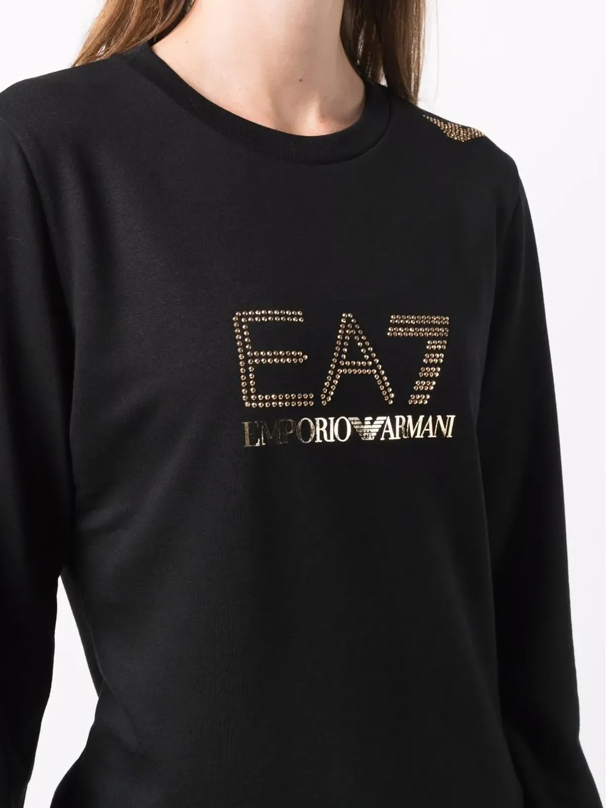 Ea7 Emporio Armani スタッドディテール入り ロングスリーブ Tシャツ - 画像5