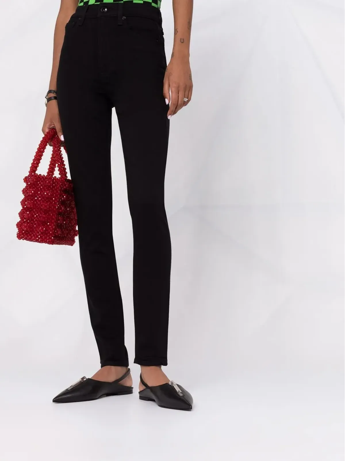 rag & bone ハイウエスト スリムフィット ジーンズ - 画像5