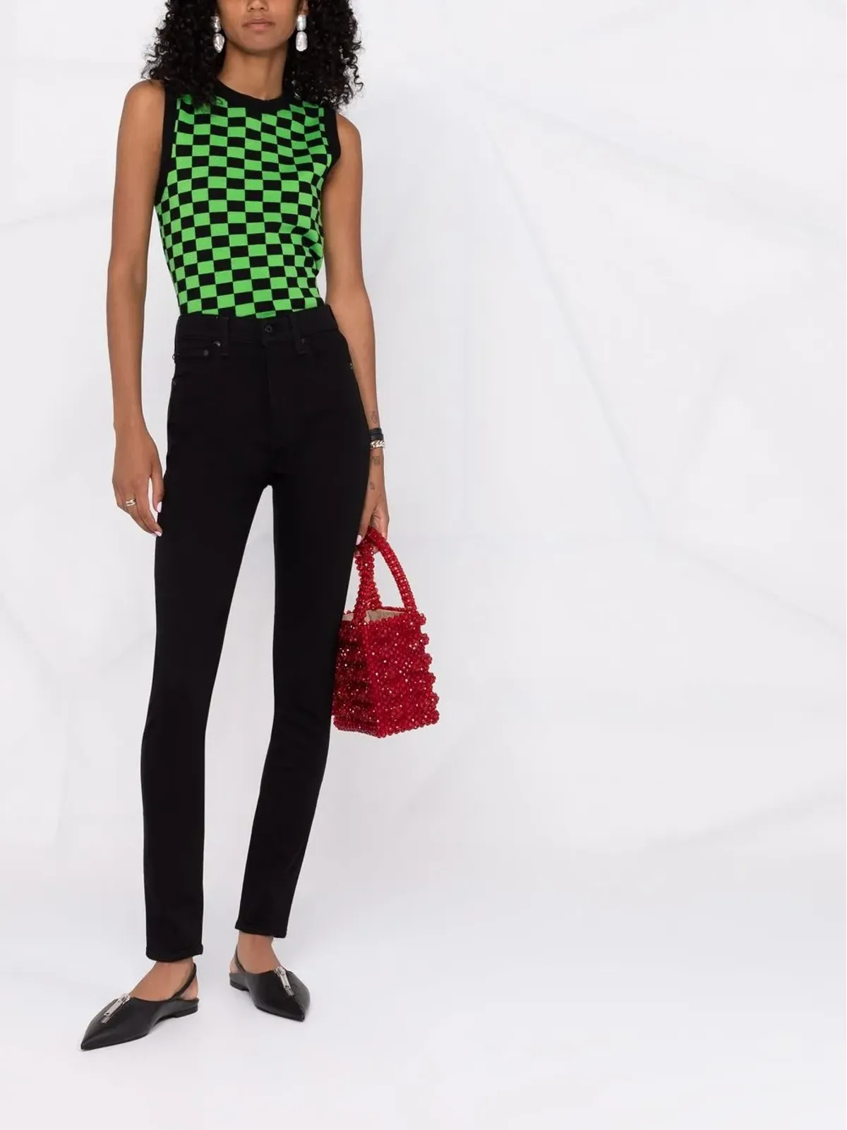 rag & bone ハイウエスト スリムフィット ジーンズ - 画像2