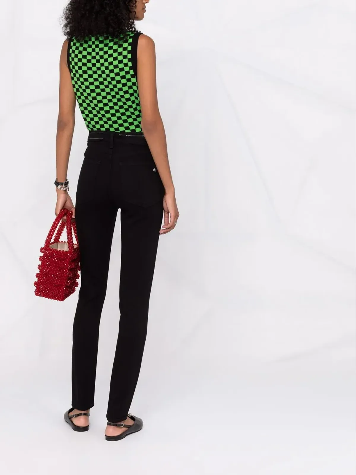 rag & bone ハイウエスト スリムフィット ジーンズ - 画像4