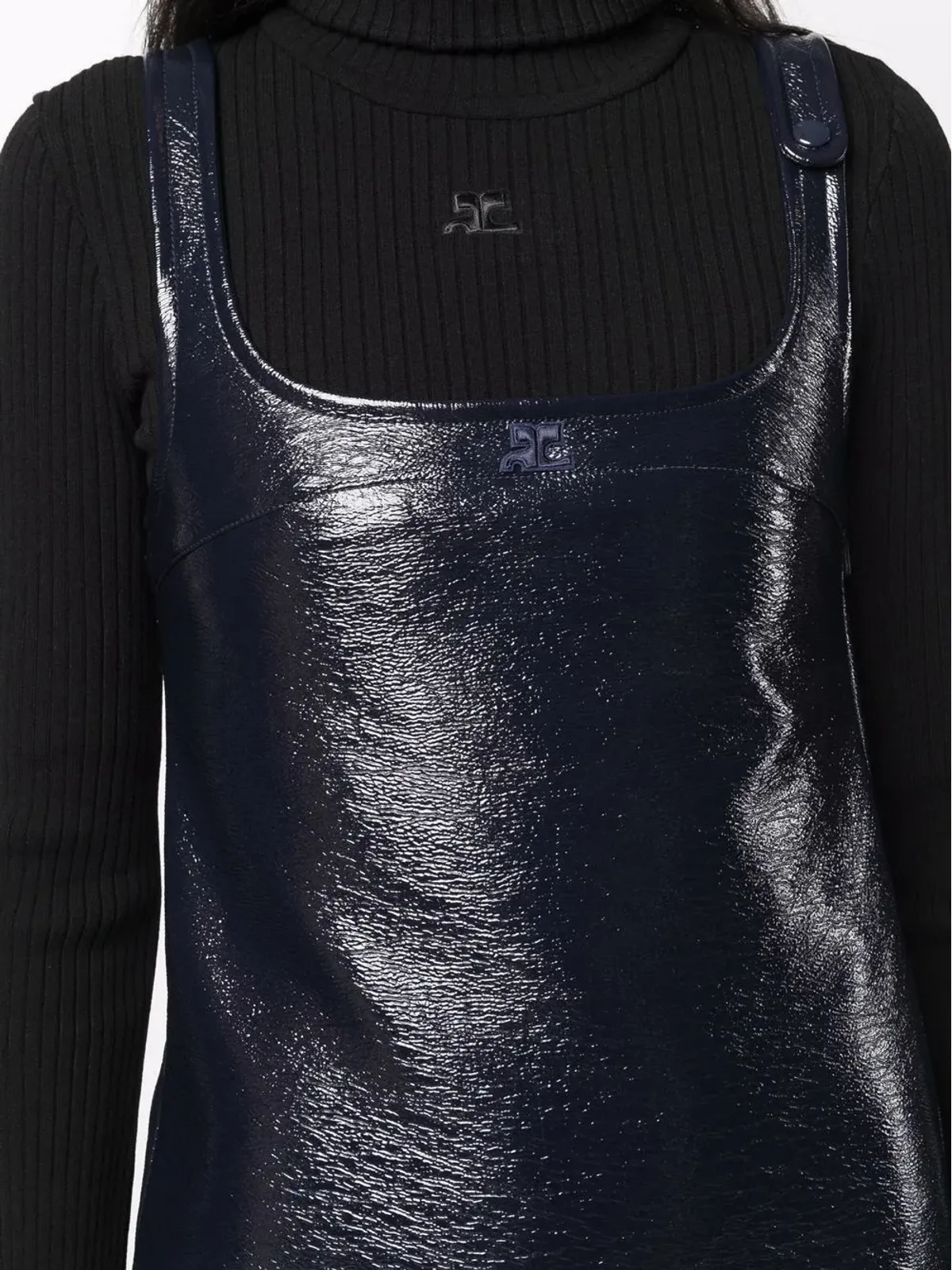 Courrèges ノースリーブ ビニール ミニドレス - 画像5
