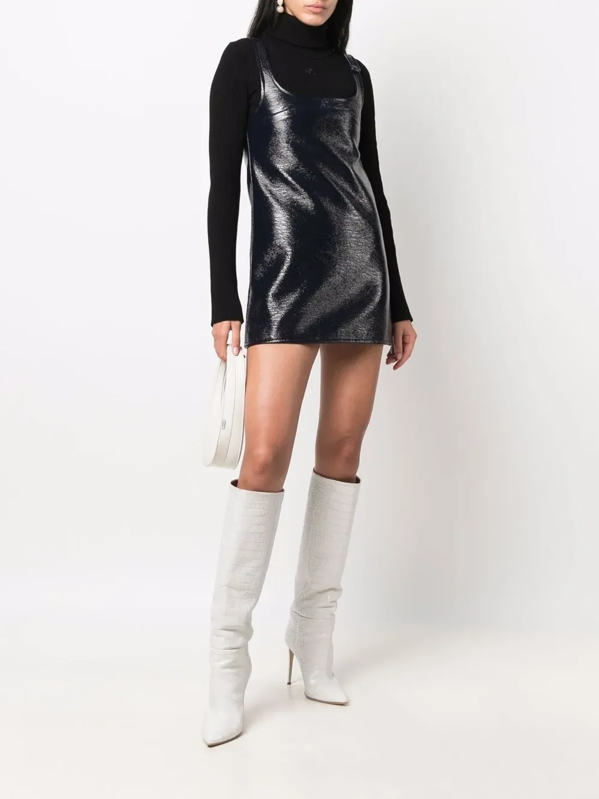 Courrèges ノースリーブ ビニール ミニドレス - 画像2