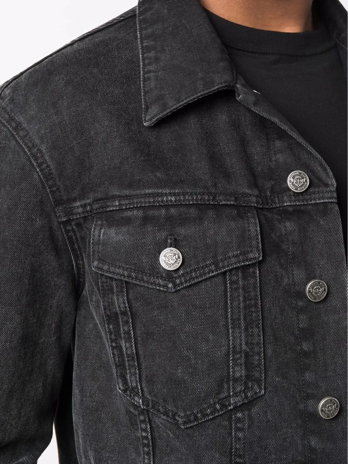 Balmain ジップディテール デニムジャケット - 画像5