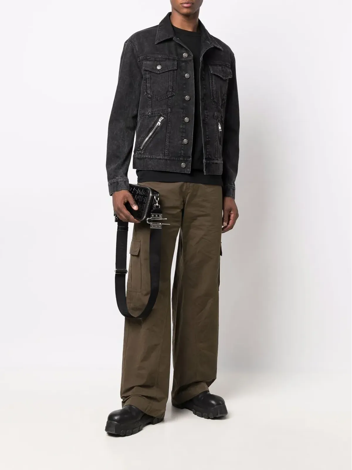 Balmain ジップディテール デニムジャケット - 画像2