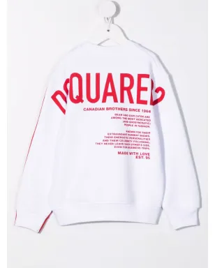 DSQUARED2 KIDS グラフィックプリント コットン スウェットシャツ - サムネイル2
