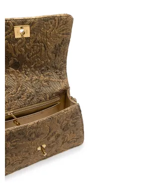 CHANEL Pre-Owned 1998 CC花柄ジャカード ハンドバッグ - ゴールド - サムネイル5