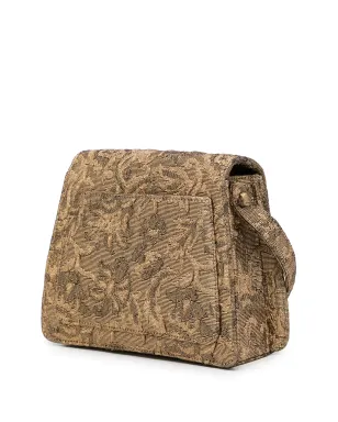 CHANEL Pre-Owned 1998 CC花柄ジャカード ハンドバッグ - ゴールド - サムネイル3