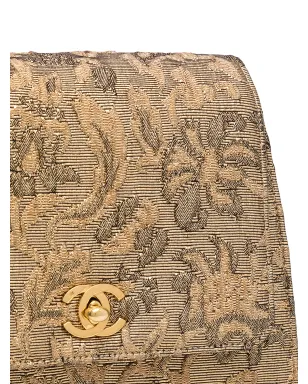CHANEL Pre-Owned 1998 CC花柄ジャカード ハンドバッグ - ゴールド - サムネイル4