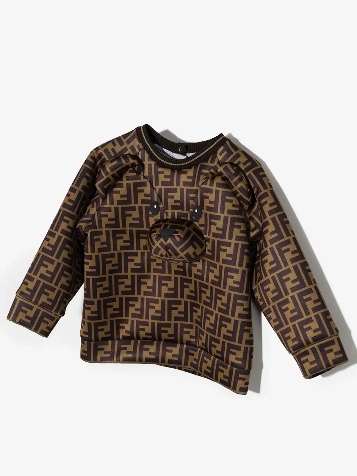 Fendi Kids テディベア FF ロゴ スウェットシャツ - 画像2