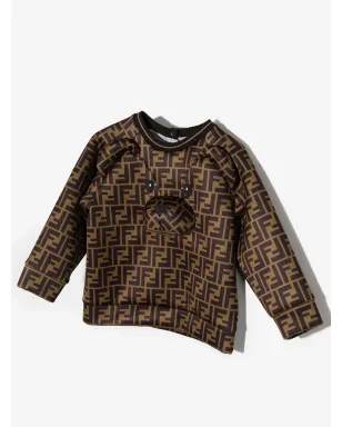 Fendi Kids テディベア FF ロゴ スウェットシャツ - サムネイル2