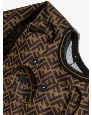 Fendi Kids テディベア FF ロゴ スウェットシャツ - サムネイル4