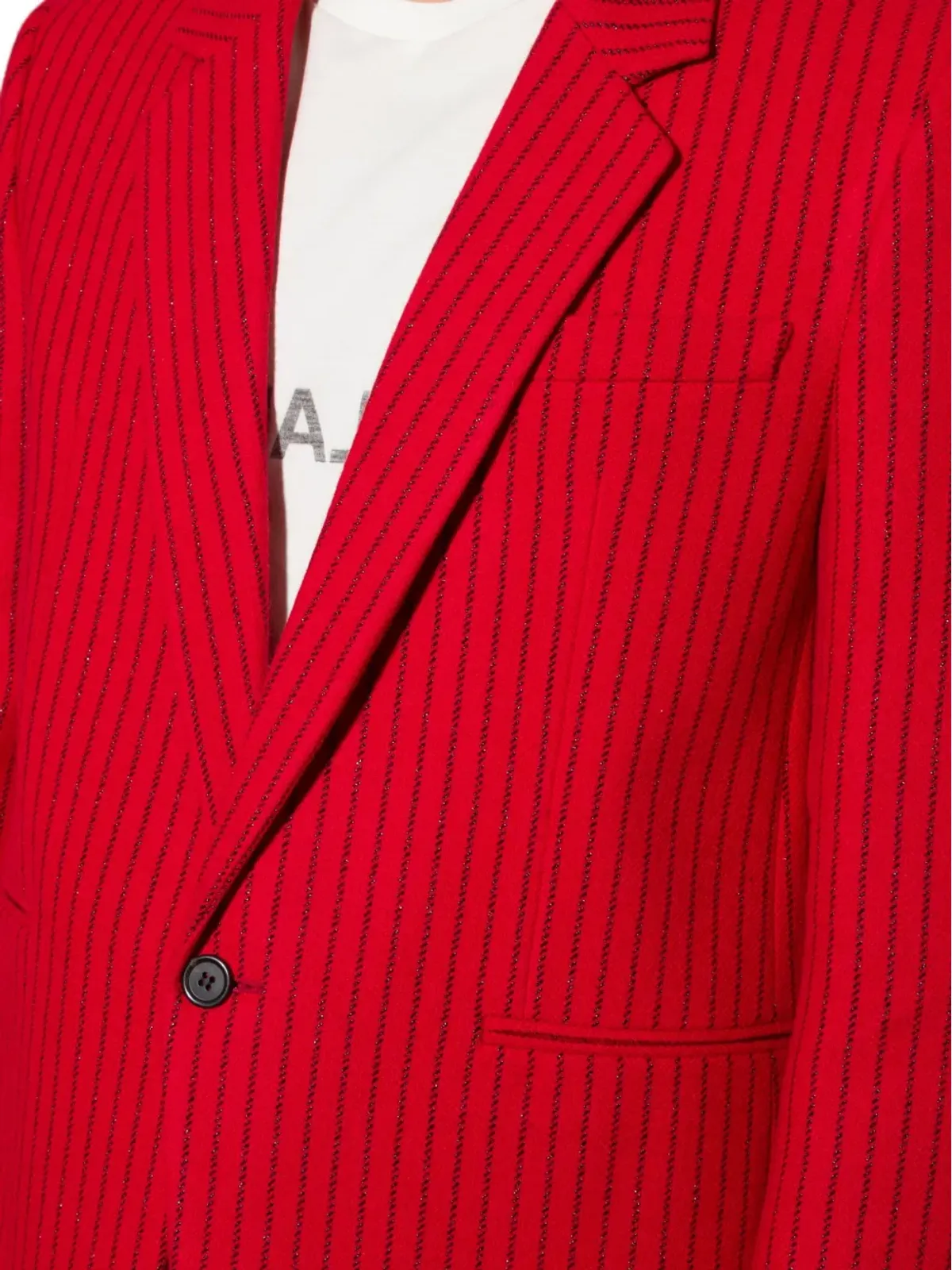 Saint Laurent ピンストライプ柄 シングルブレストブレザー - 画像5