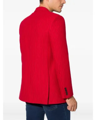 Saint Laurent ピンストライプ柄 シングルブレストブレザー - サムネイル4