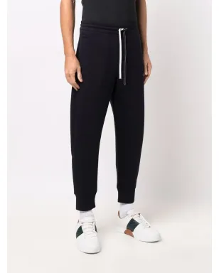 Emporio Armani テーパードレッグ無地トラックパンツ - サムネイル3