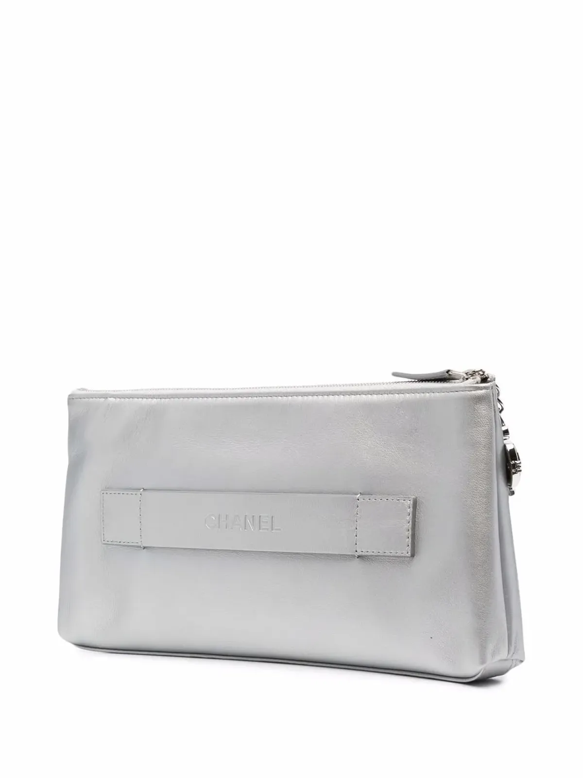 CHANEL ビンテージ Rue Cambon Keyboard クラッチバッグ - Silver - 画像3