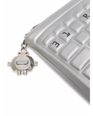 CHANEL ビンテージ Rue Cambon Keyboard クラッチバッグ - Silver - サムネイル4