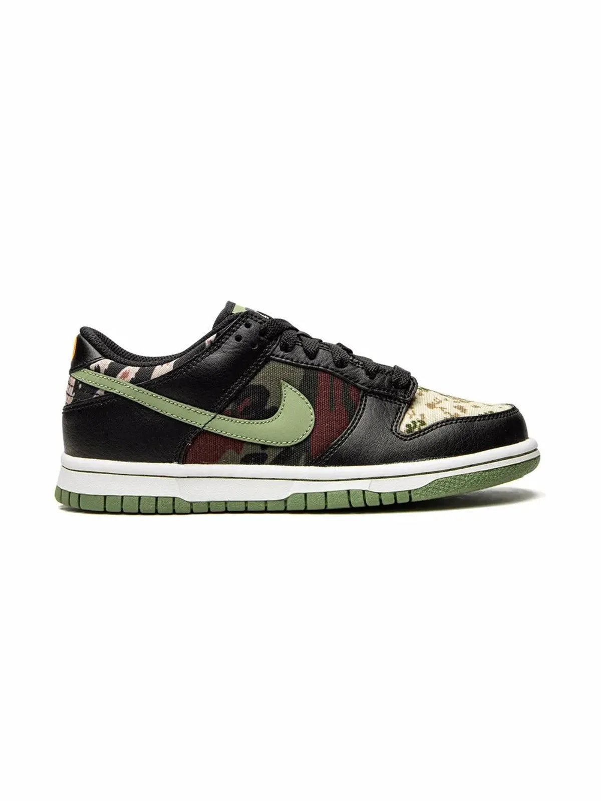 Nike Kids Dunk Low \"Black Multi-Camo\" sneakers - 画像2