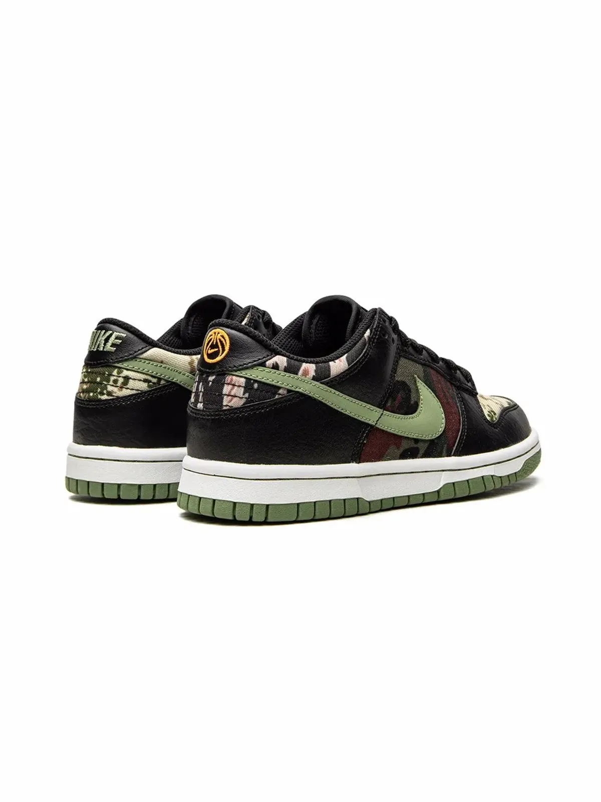 Nike Kids Dunk Low \"Black Multi-Camo\" sneakers - 画像3