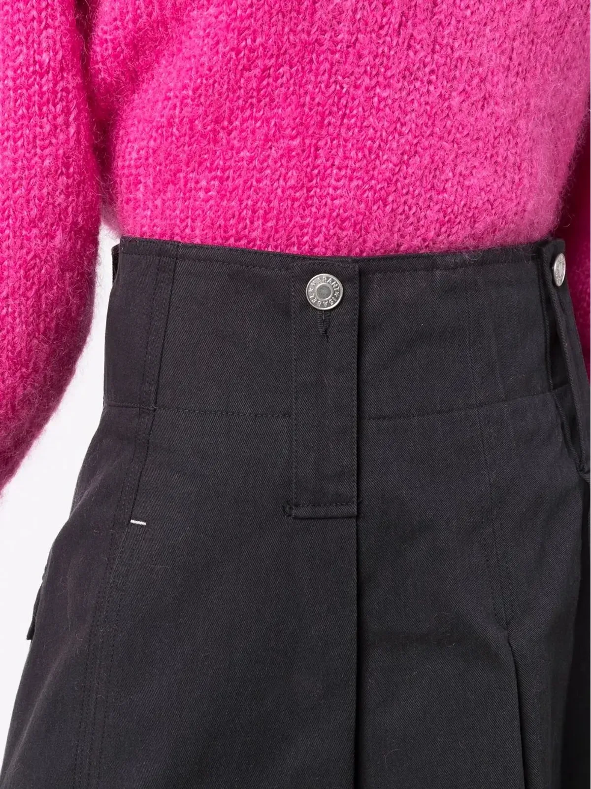 ISABEL MARANT ア・ライン コットンショーツ - ブラック - 画像5