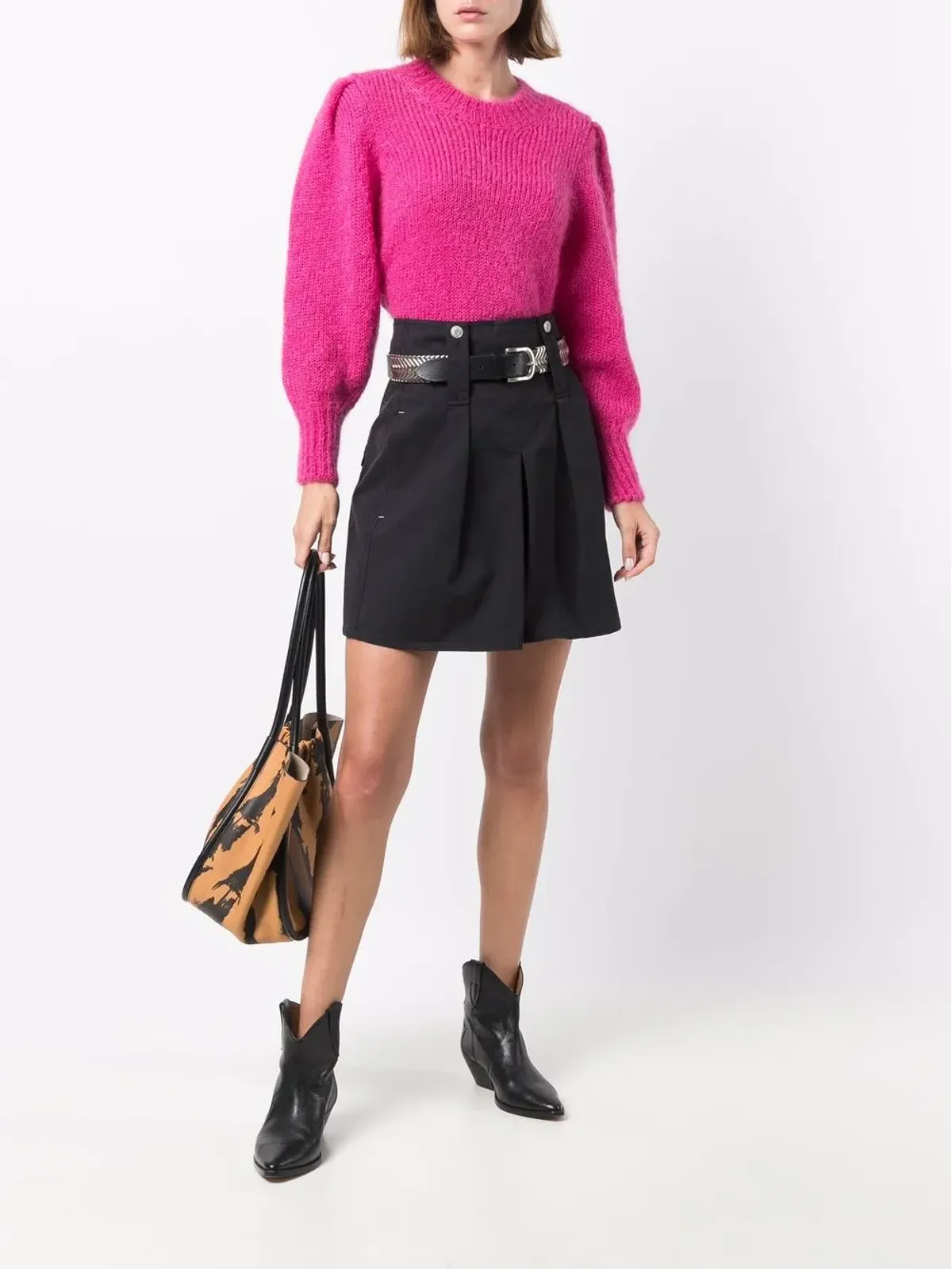 ISABEL MARANT ア・ライン コットンショーツ - ブラック - 画像2