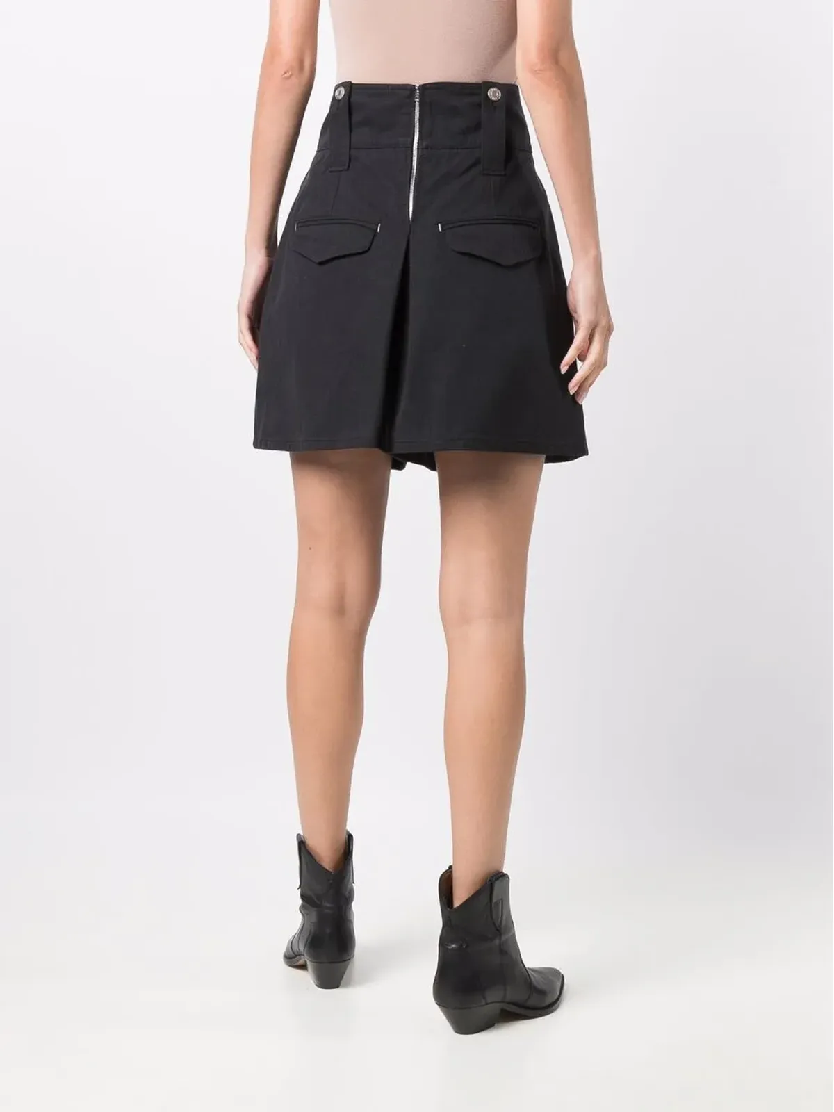 ISABEL MARANT ア・ライン コットンショーツ - ブラック - 画像4