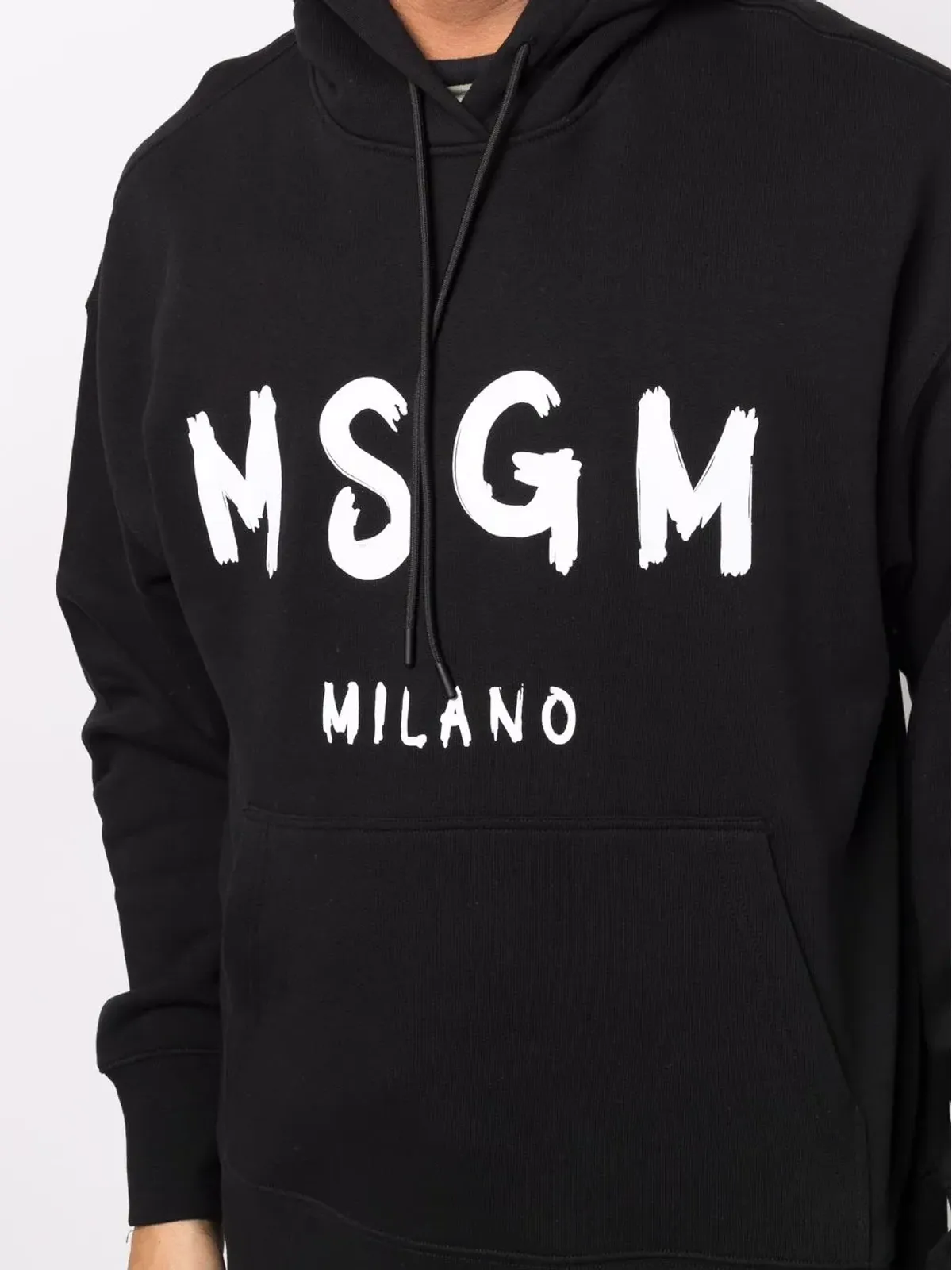 MSGM ロングスリーブ ロゴプリント パーカー - 画像5