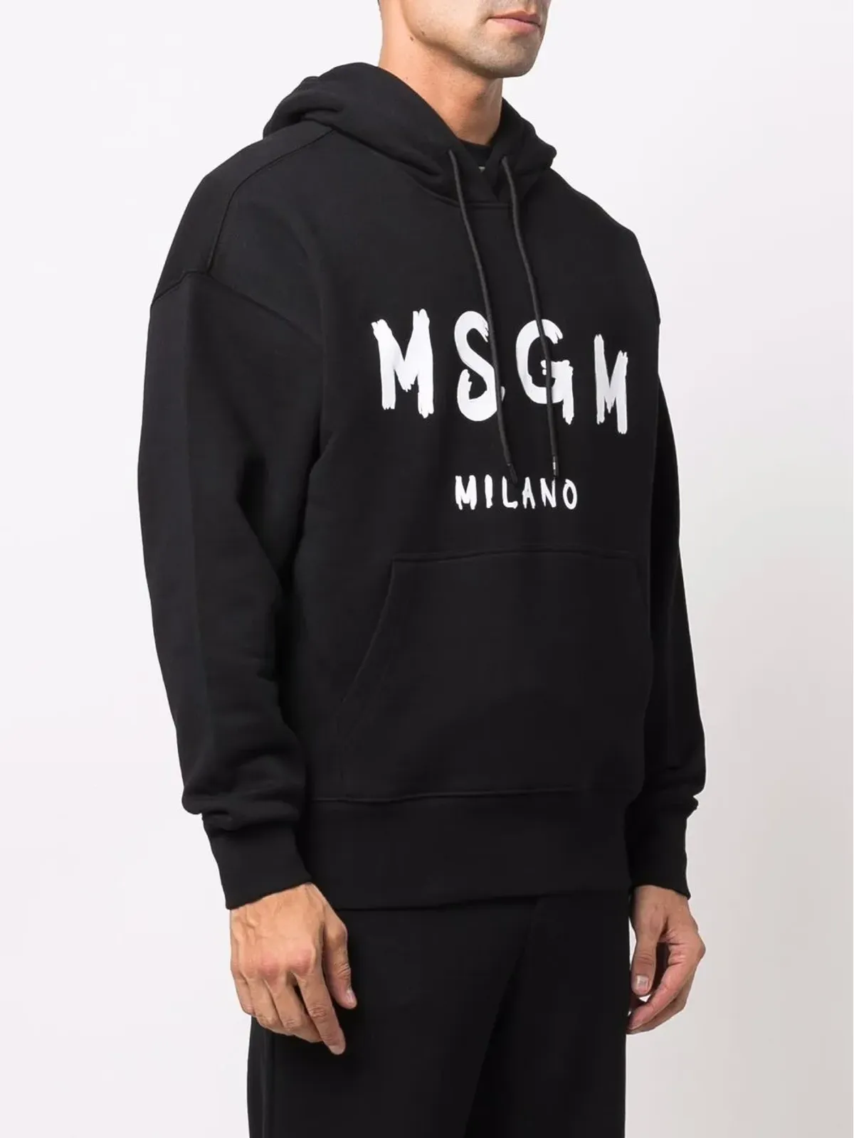 MSGM ロングスリーブ ロゴプリント パーカー - 画像3