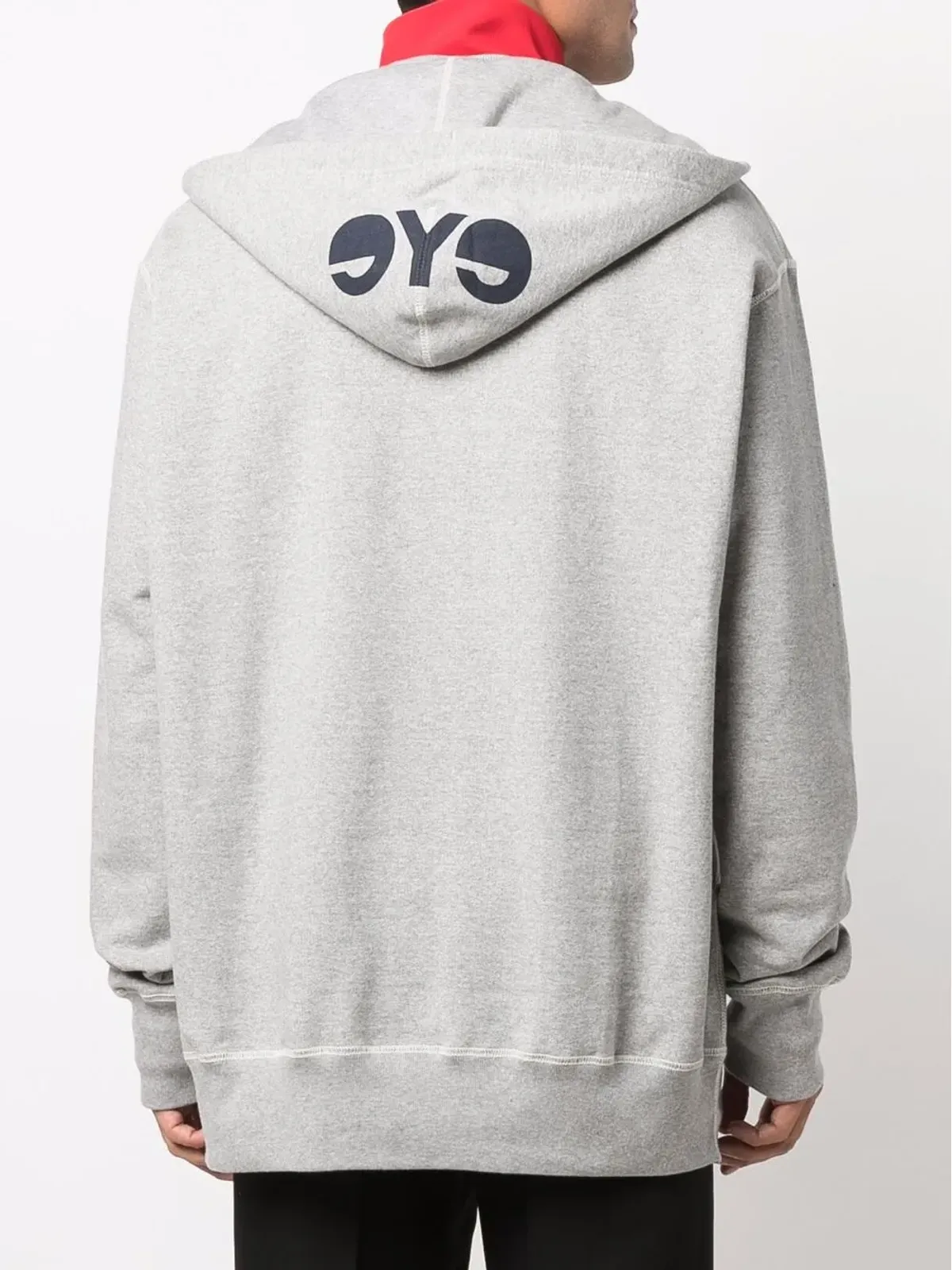 Junya Watanabe MAN ロゴ入りドローストリングフードパーカー - 画像4